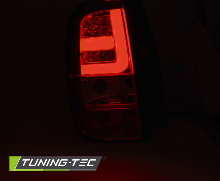 LED Lightbar Design Rückleuchten für Dacia / Renault Duster 10-14 chrom/klar